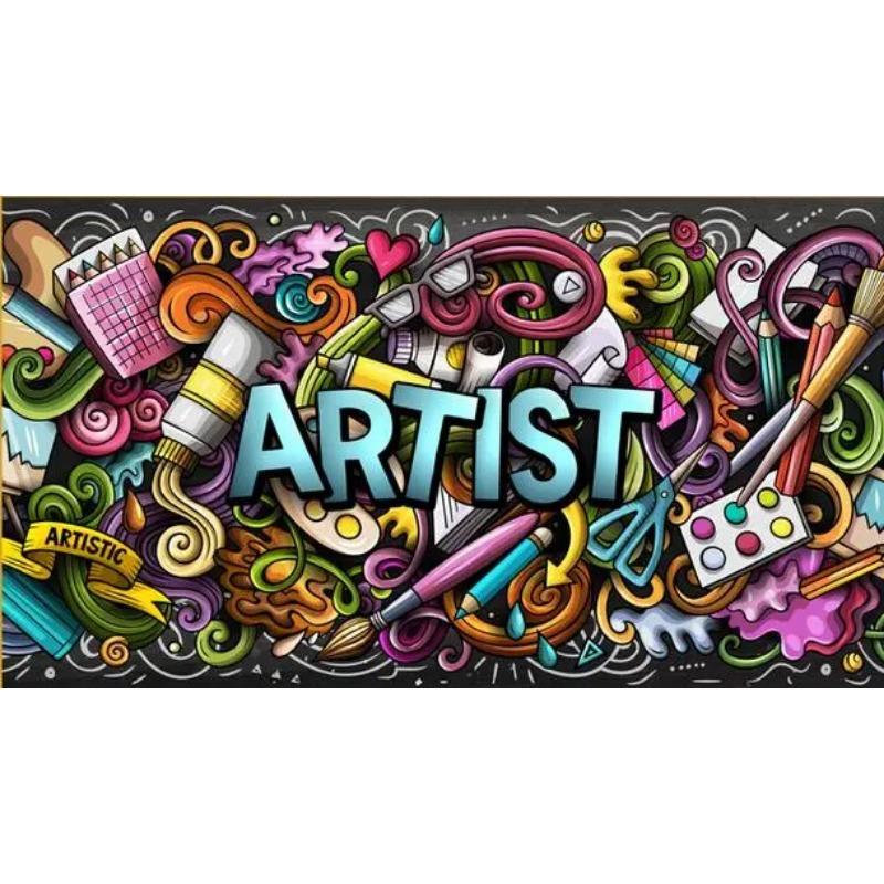 

Современные уличные мультяшные поп-граффити, художественные постеры и принты, холст, картины, настенные художественные фотографии для декора гостиной (Без рамки) 20x40cm(No Frame) розовый