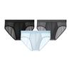 Semir Men's Ice Silk Antibacterial Cool Feel Seamless Briefs (3-Pack)