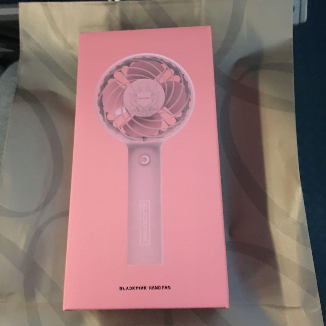 

[Б/У] розовый ручной веер blackpink