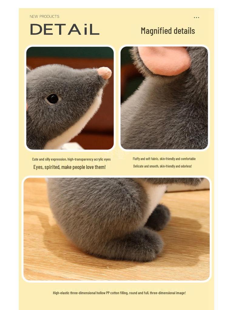 Kreatives Plüschmaus-Spielzeug - Lustige Streich-Stoffpuppe für Geburtstage von Jungen & Mädchen