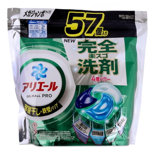 P&G Ariel Gel Ball Pro, Indoor Drying, Mega J, 57 Count