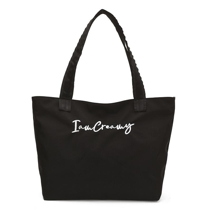

Summer new urban simple style hand bag letter design large capacity handbag underarm bag tote bag one size fits all чорний