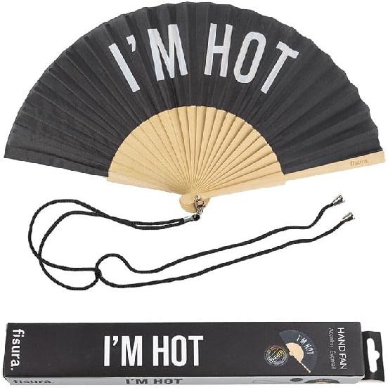 Fisura - Original "Hot" Fan - Modern and Funny Wooden Fan Gift Fan Hanging Fan 42.5 x 23 cm