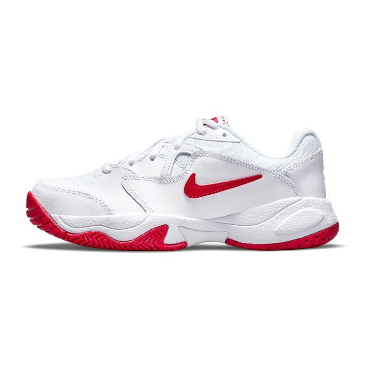 Nike Kids  Court Jr. Lite 2 White University Red CD0440-177 37.5