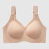 Seamless Invisible Non See-Through Plus Size Bra, Full Bust Minimizer Lifting Side Support Wireless Bra