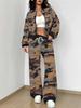 Camouflage Style Autumn and Winter New European and American Women's Clothing Outdoor Fashion Suit Women
