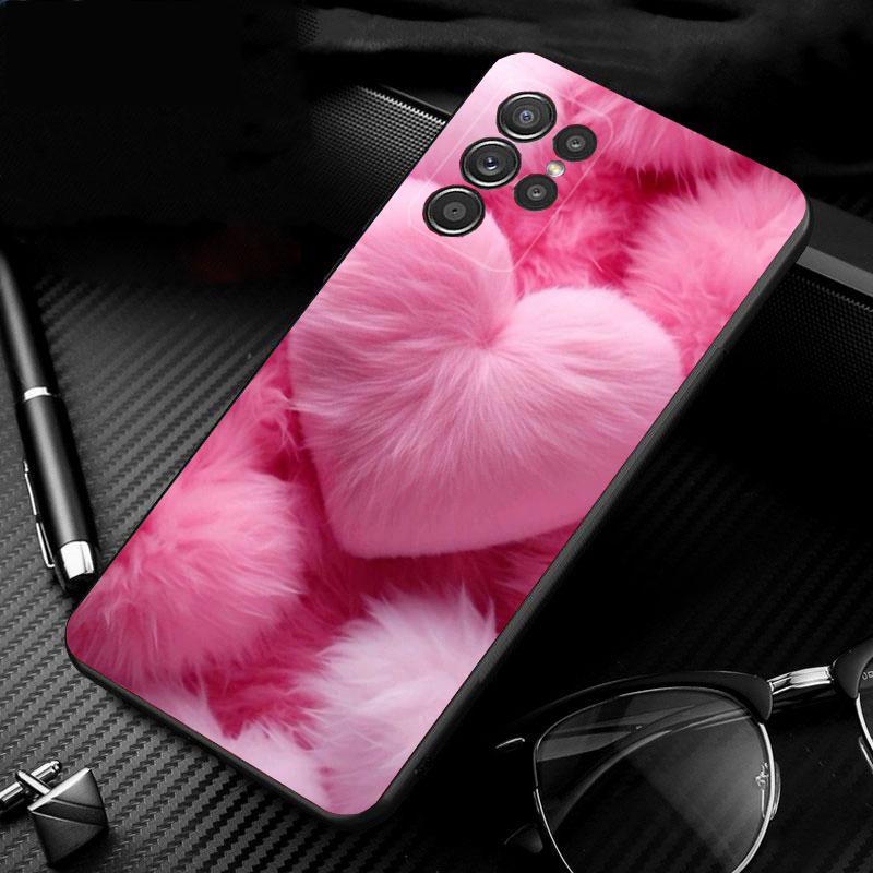 Phone Case For Samsung Galaxy S25 S24 S23 S22 S21 Ultra S24 S23 S22 S21 S25 Plus S24 S25 FE Pink Aesthtic