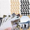 24-480pcs Self Adhesive Picture Journal Photo Album Stickers Vintage Frame Corner Sticker DIY Kraft Paper for Scrapbooking Decor