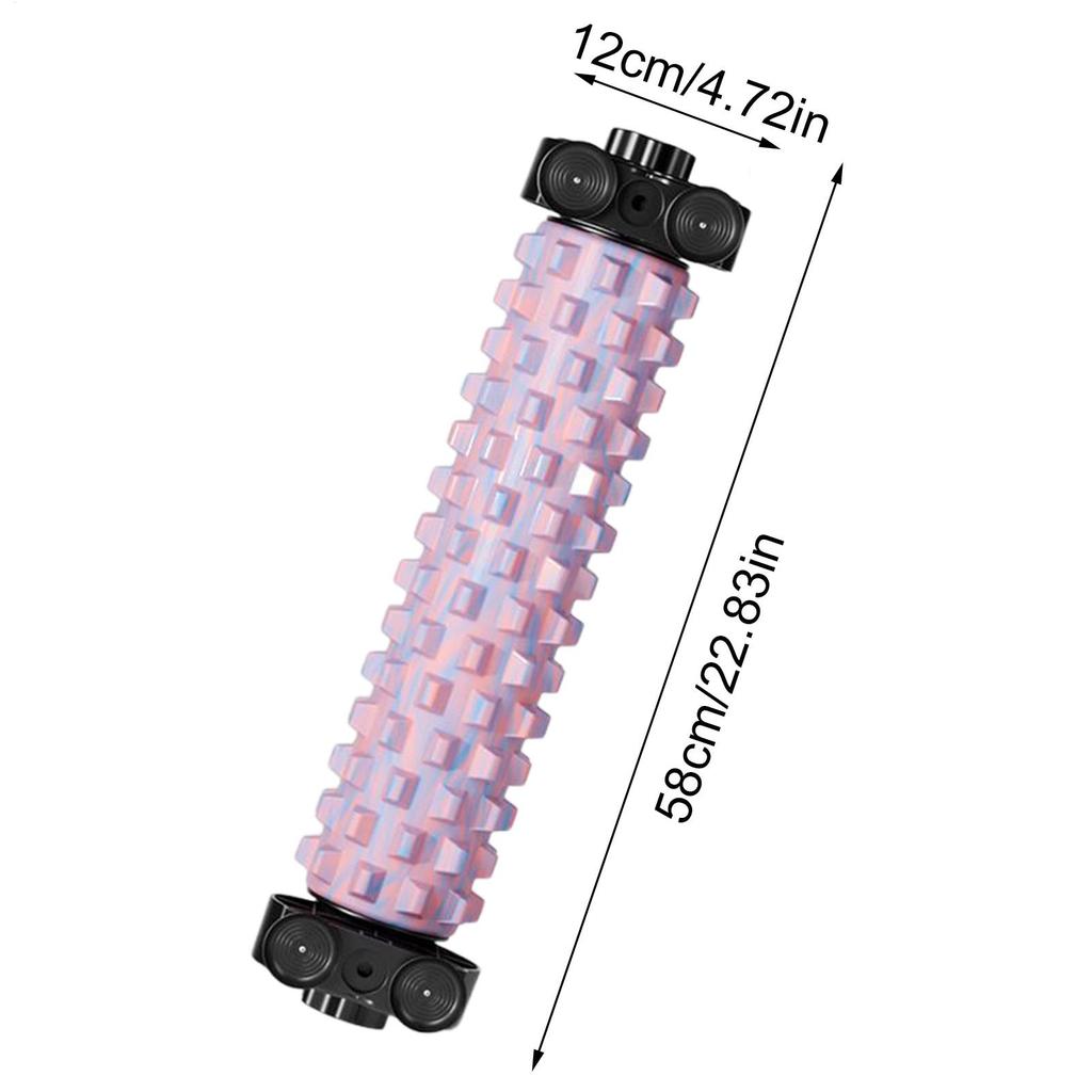 Massage Foam Roller Deep Stretching Massage With Suction Cup Body Foam Roller With Holder For Home Gym Yoga Pilates Fitness