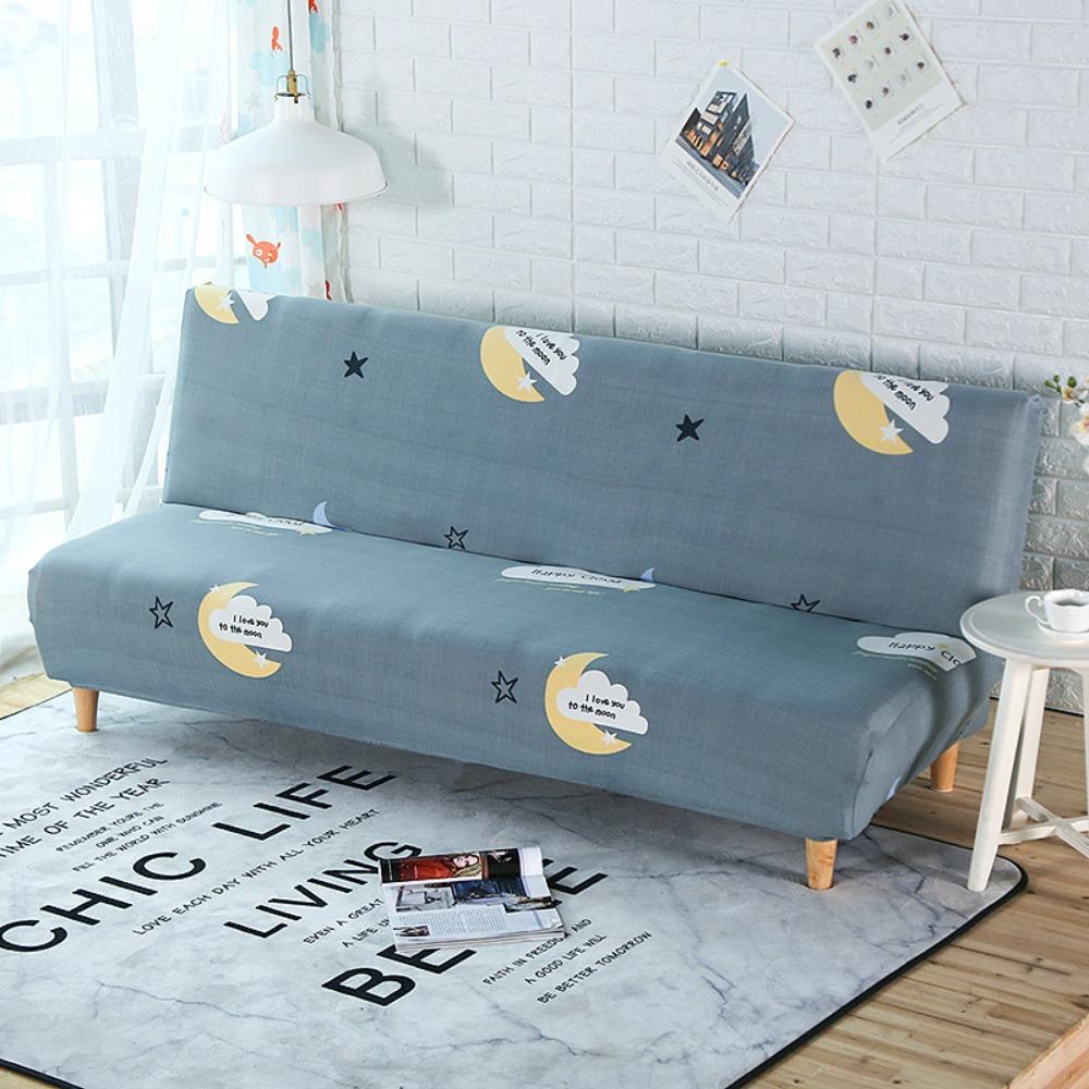 Milk Silk Elastic Sofa Cover Slipcover Furniture Protector Dustproof Stretchable No Armrest Full Coverage