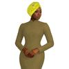 New African Rhinestone Flower Casual Hijab Hat 