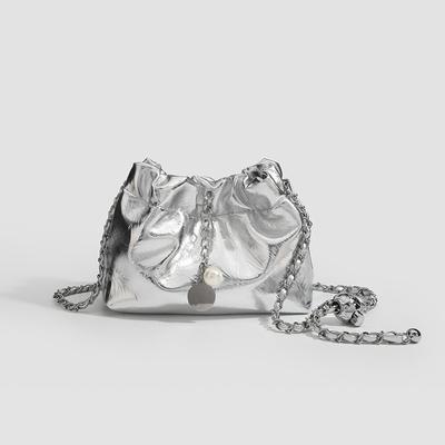 Tas Vrouw Niche Licht Luxe Vouw Wolk Tas Ketting Crossbody Tas Mode Alles Enkel Schouder Emmer Tas