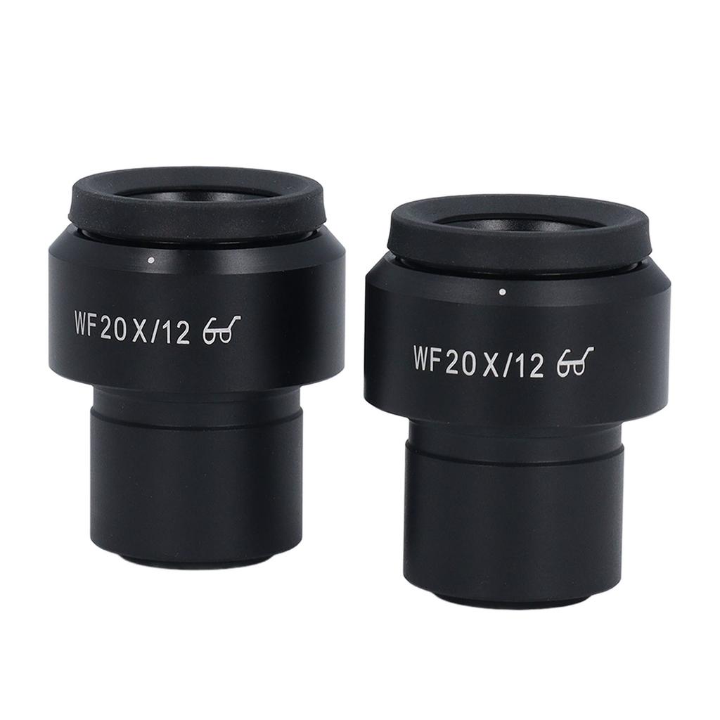 2 Stück Mikroskop-Okular WF20X Weitfeld Einstellbare Dioptrie Optisches Mikroskop-Okular mit 30mm