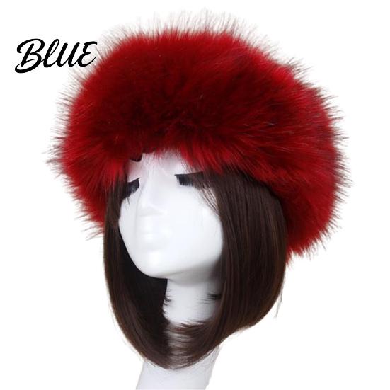 Women Autumn Winter Beanie Outdoor Cold-proof Thickened Hat Faux Fur Warm Plush