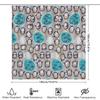 Cute Penguin Shower Curtain Waterproof Farmhouse Bathroom Decor Set Blue Gray Modern Coastal Ocean Animal Pattern Fabric Backdro