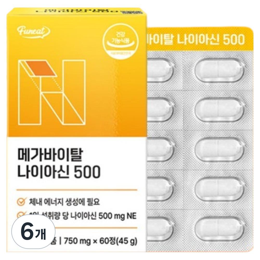 Furnit Mega Vital High-Concentration Niacin 500 45g 6 pcs 60 Tablets