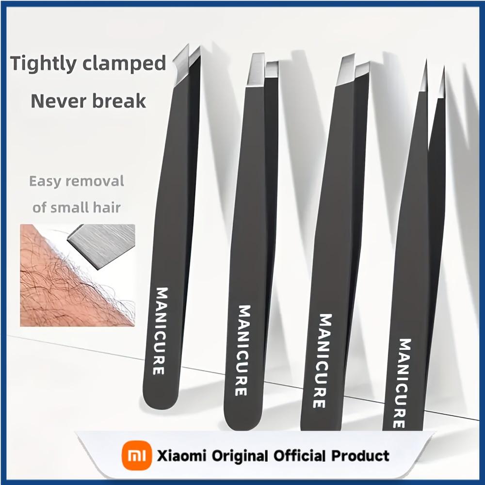 Xiaomi Eyebrow ClipStainless Steel Tweezer Set Ultra-Precise Slant Pointed Flat & Angled Tips for Effortless Eyebrow Shaping Splinter