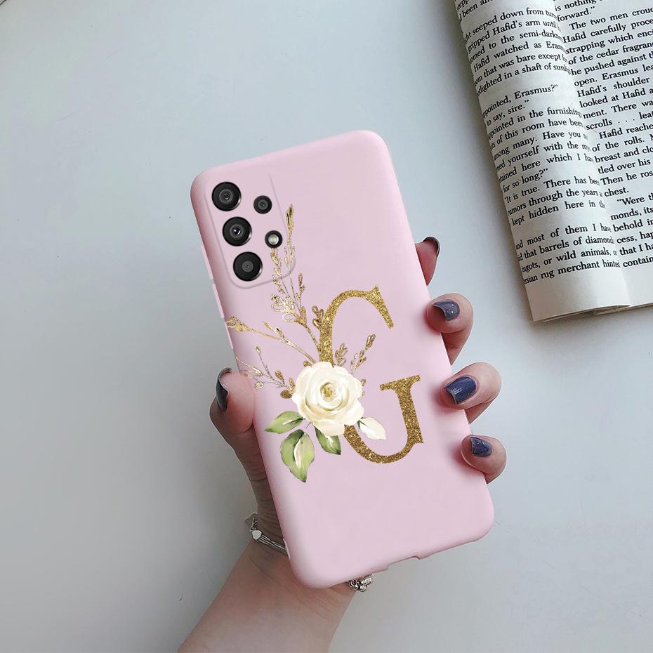 For Samsung Galaxy A53 5G Case A536B Cute Letters Silicone Soft Fundas Matte Cover Phone Case For Samsung A53 A 53 5G Coque Capa
