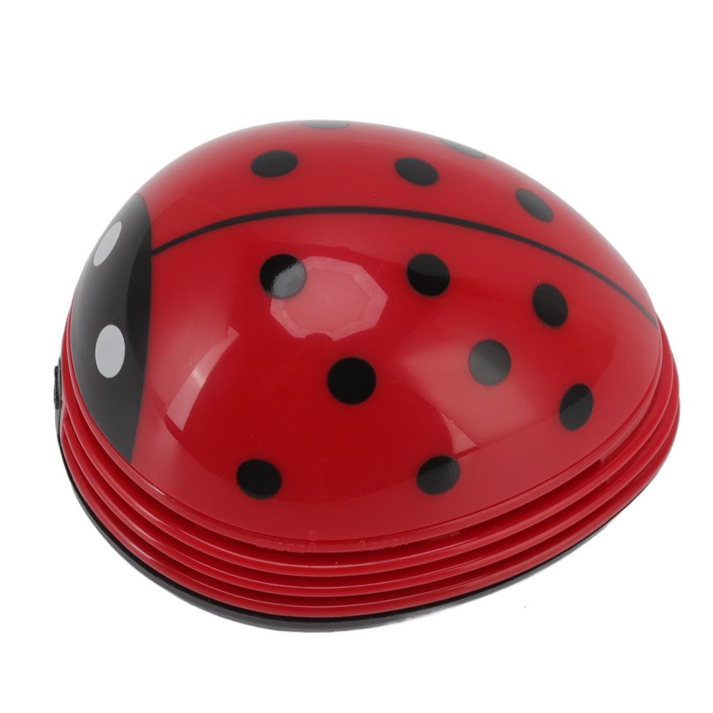 Mini stolní vysavač Ruční přenosný kreslený vysavač Smeták na papírové ústřižky Červená beruška