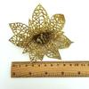 (6pcs/pack) Mixed Colors Artificial Christmas Tree Flower Glitter Decorations Xmas Ornaments New Year Gift
