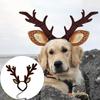 Christmas Pet Antler Headbands For Small Media Dog Cats Soft Costumes Party Decoration Photo Shoot Accessory