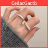 Elegante Anillo Geométrico con Incrustaciones de Perlas Estilo Coreano Para Mujeres En Moda Ins