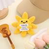 1/2pcs Positive Sun Crochet Dolls with Inspirational Cards-Handmade Yellow Knitted Suns for New Year, Birthday Party Decorations
