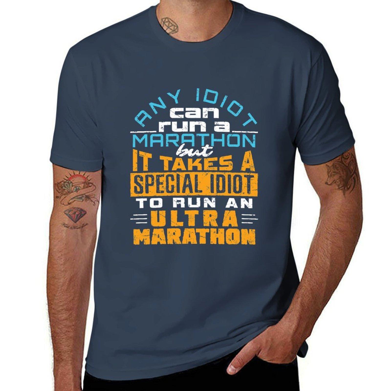 Any Idiot Can Run A Marathon But It Takes A Special Idiot To Run An Ultra Marathon Tshirt Breathable Sportswear Tshirt For Unisex S