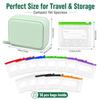 A8 Waterproof Pill Organizer Set Portable Case 14 Transparent Pouches Easily Organizes 7 Days Medicine Supplements Vitamins Fish Oil Zipper Writable