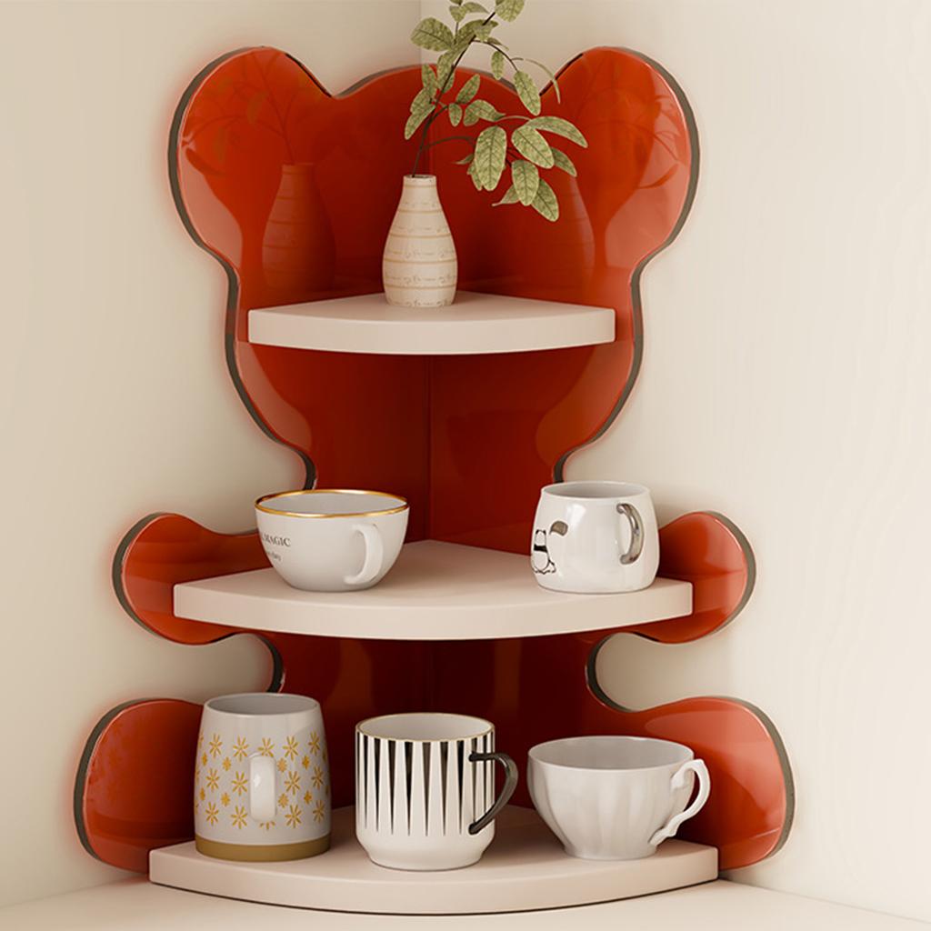 Corner Mug Rack Desktop Cup Holder, 3 Tier Coffee Corner Organizer Shelf For Mugs, Tea Cups And Small Storage