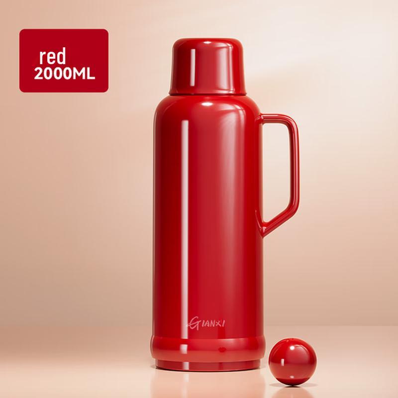 Термос Haofeng большого объема со стеклянной колбой 2000ml