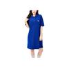 New MLB Short Sleeved Dresses Women's Navy 3FOPB1033-07NYL