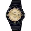 Ladies Analog Watch Gloss Black Gold Lrw 200h 9ev