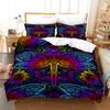 3D Dragonfly Bedding Set Insect Duvet Cover Pillowcase 2/3 Birthday Gift AU180 * 210 Full Size Quick Drying Soft and Minimalist Style Home Textile