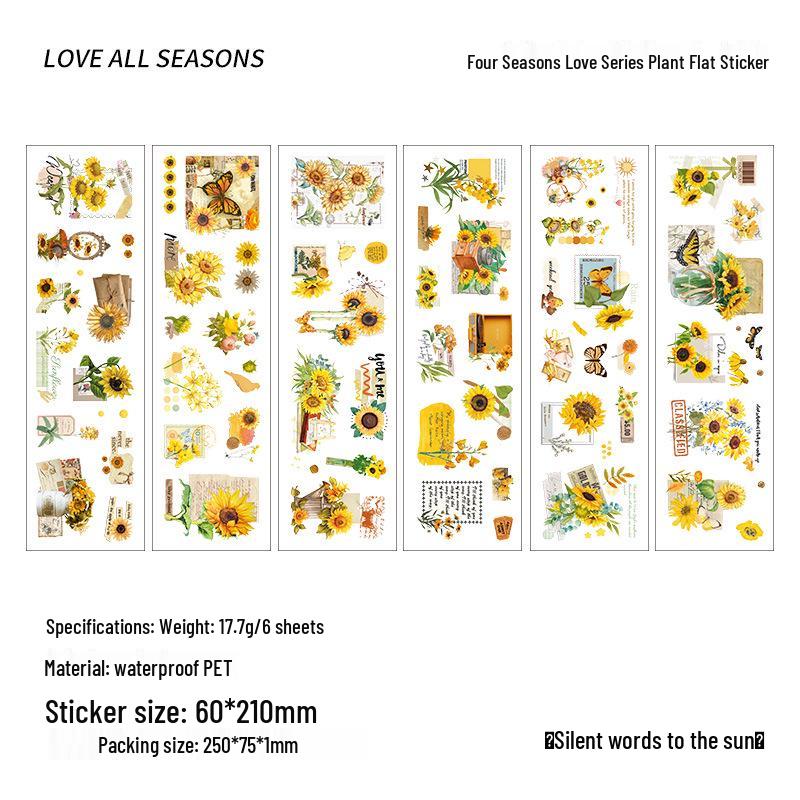 Yuezhen All-Season Waterproof Pet Notebook Sticker Pack