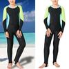 Children Diving Suit Sunscreen Swimsuit Long Sleeve One Pieces Quick Dry Kid Wetsuit(12#(XL) )