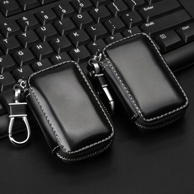 Echt Leer Auto Sleutelhoes Tas Afstandsbediening Sleutelhanger Cover Auto Accessoires Unisex Echt Leer Auto Sleutel