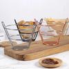 French Fries Stand Cone Basket Fry Holder with Dip Dishe Cone Snack Fried Chicken Display Rack Food Shelves Bowl Kitchen Tools