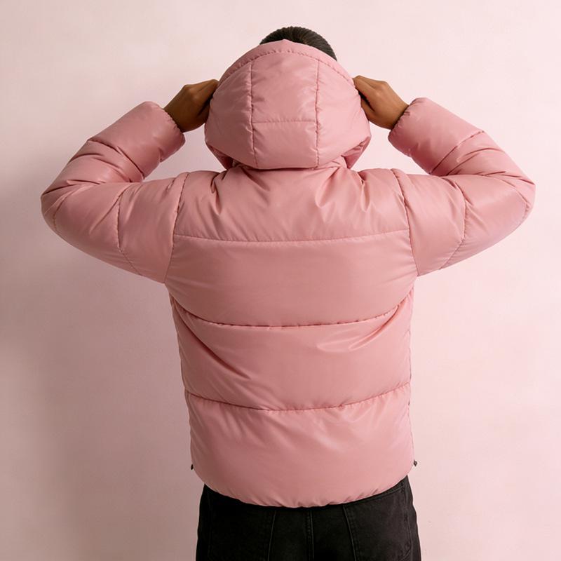 Op Voorraad Dames Winter Casual Katoenen Jas met Capuchon - Dik, Effen Kleur, Koudebestendig, High-End Europese & Amerikaanse Bovenkleding