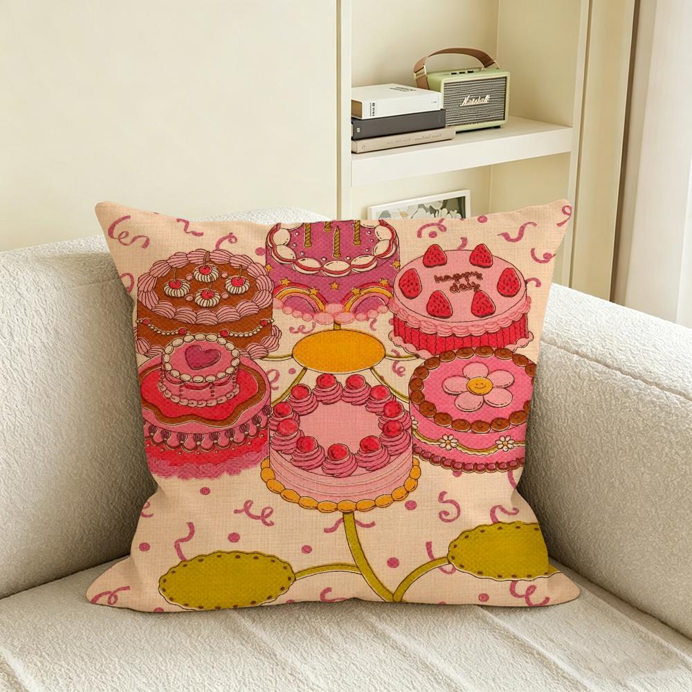 K-Kbrito Cushion Cover Natural Linen Pillowcase Set, All-In-One Decor For Sofa, Bedroom & Chair