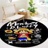 One Piece Anime Round Area Rug Carpet Rug For Living Room Bedroom Sofa Playroom Decor Nonslip Floor Mat
