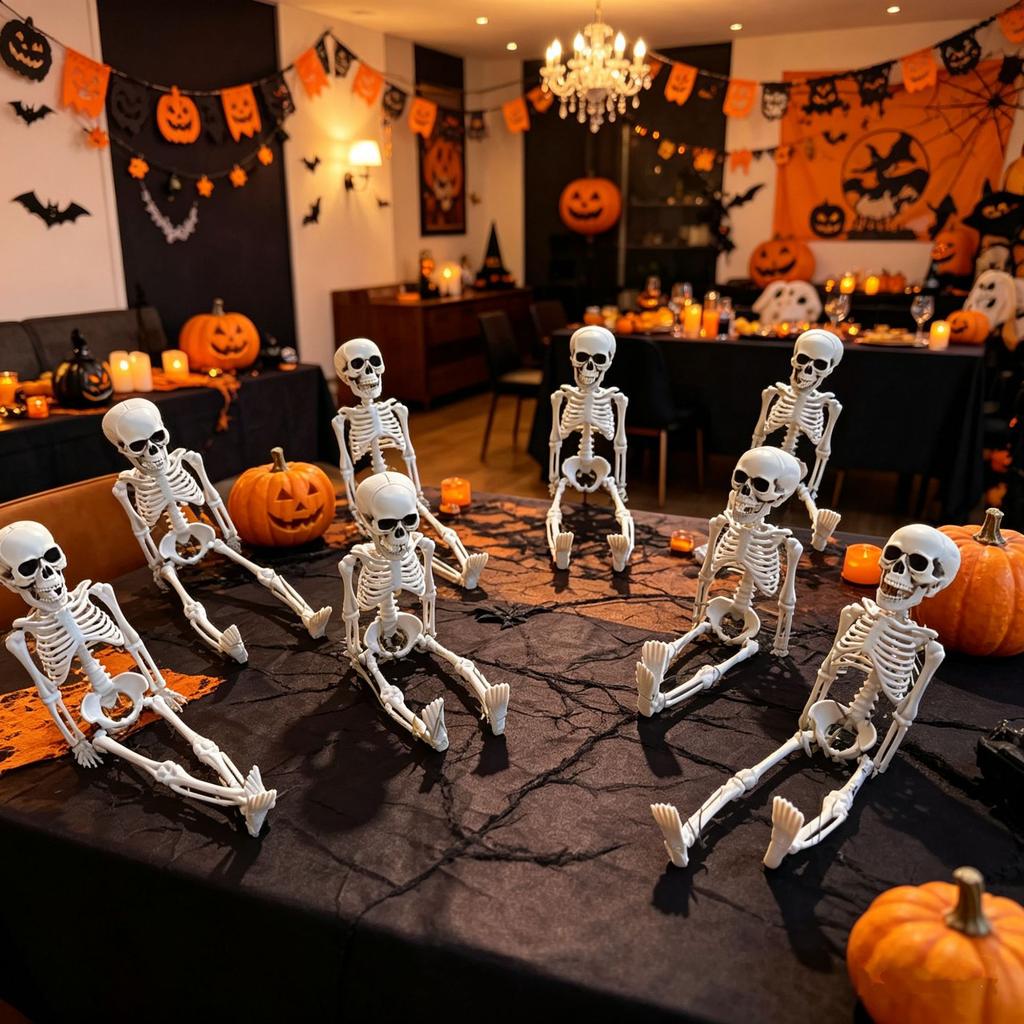 Halloween Skeleton Simulation Human Skeleton Ornament Toy