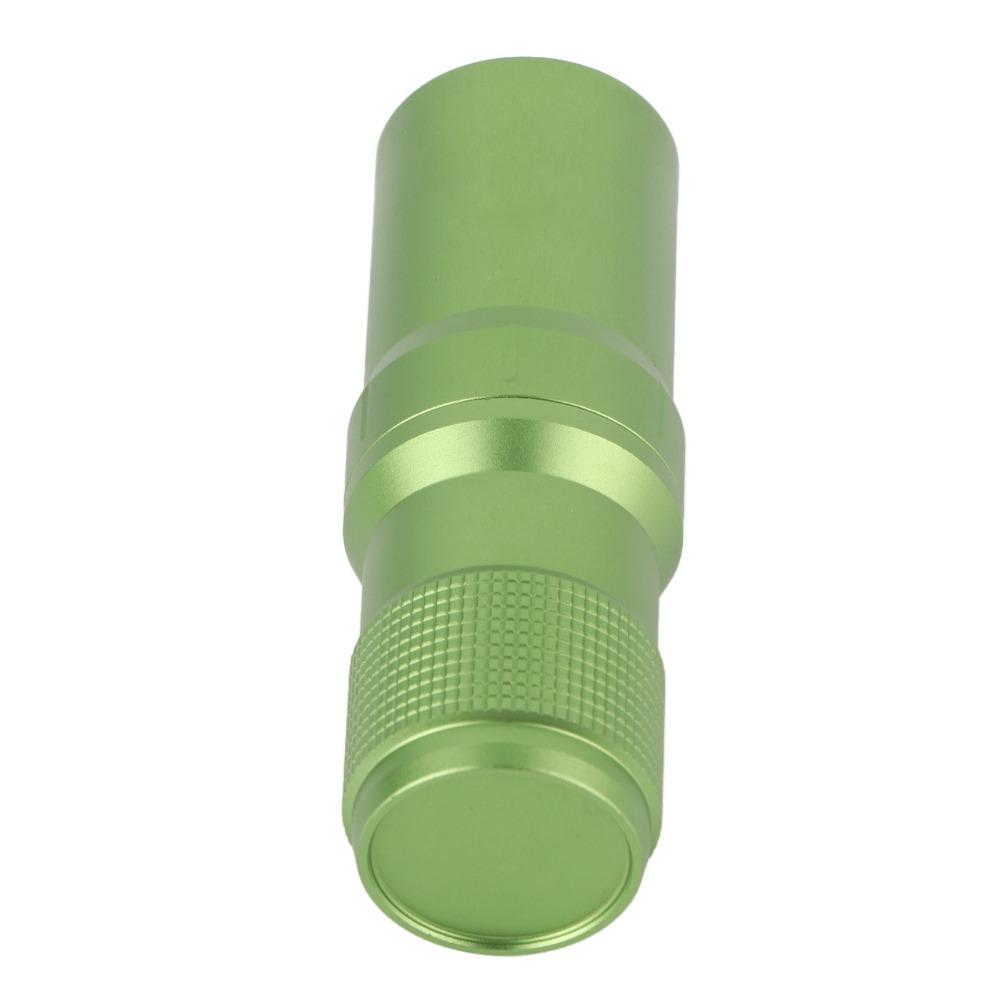 Green Pill Container Aluminum Alloy Keychain Container Durable Capsule Tube  Camping Survival