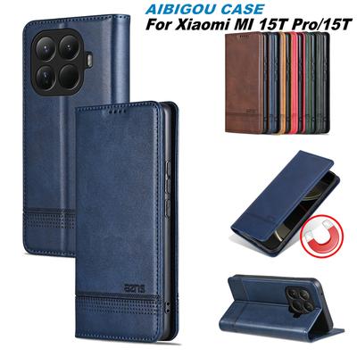 Για Xiaomi Mi 15T PRO Πολυτελής Δερμάτινη Θήκη Ρετρό Δερμάτινη Αναδιπλούμενη Μαγνητικό Αυτόματο Κλείσιμο Πλήρης Κάλυψη Για Xiaomi Mi15T PRO 1 5T Τσάντες Τηλεφώνου