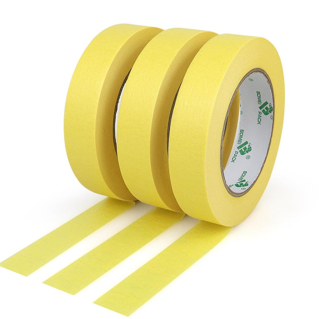 BOMEI PACK Masking Tape, 1.0 Inches (25 Mm) X 166.4 Ft (50 M), Set
