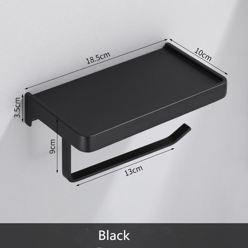 

Черный держатель для бумаги, алюминиевый серый держатель для рулона туалетной бумаги, держатель для телефона, держатель для салфеток, подставка для коробки, держатель для туалетной бумаги, коробка для салфеток