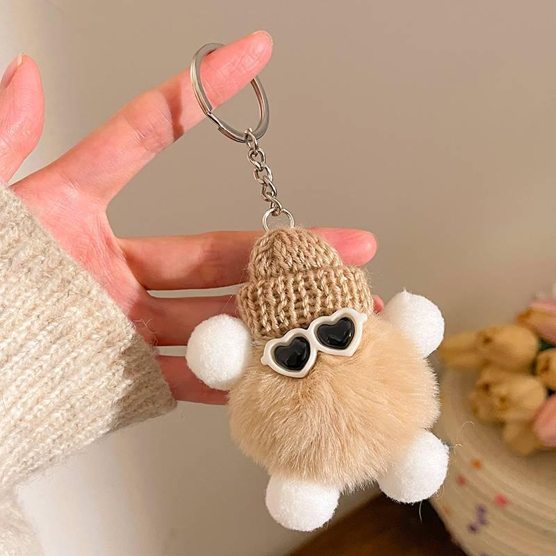 Cartoon Plush Keychains & Girls' Bag Accessories - Small, Versatile Gifts