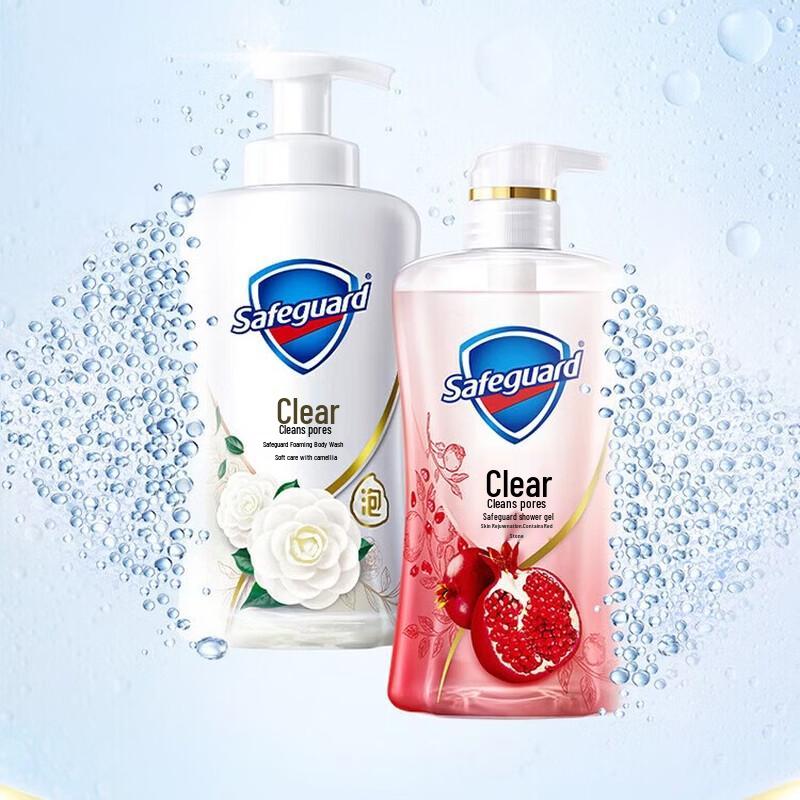 

Safeguard Red Pomegranate & Camellia Shower Gel Duo