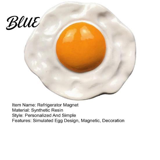 Egg Design Magnet Kitchen Decoration Magnet 3D Resin Simulated Refrigerator Decorative Fridge Memo Notes Photo Holder for Home Office