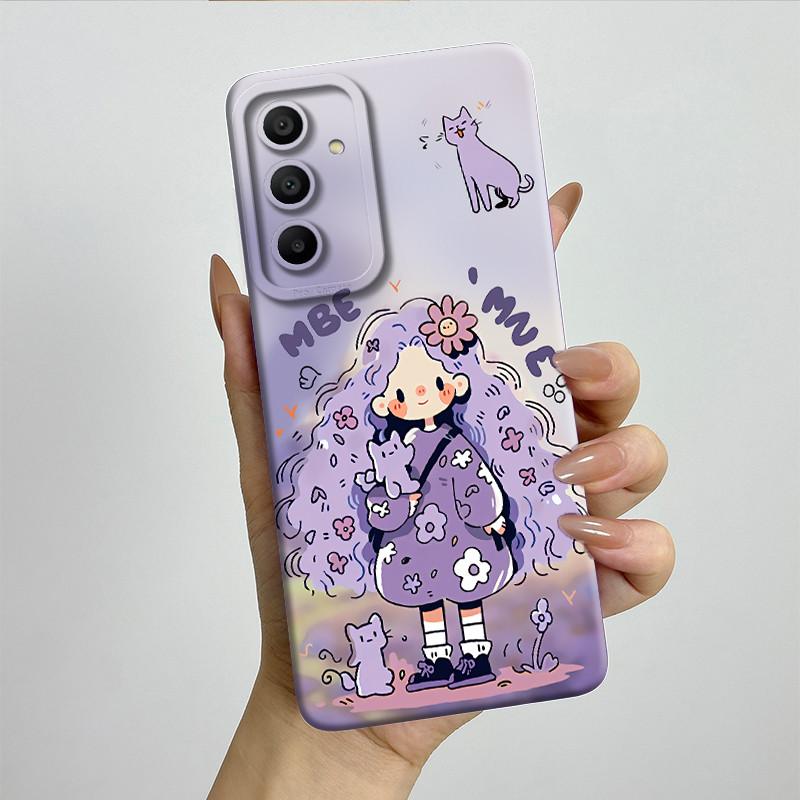 Sweet Soft Phone Case for Samsung Galaxy A15 A155 A156 4G 5G Fashion Cool Painted Cases Protection Back Cover Accessories Casing